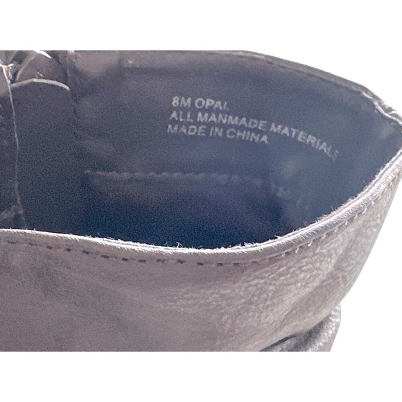 Kelly & Katie Brown Boots Opal Ankle Faux Leather Strappy Side Zipper Size 8 - Picture 3 of 6